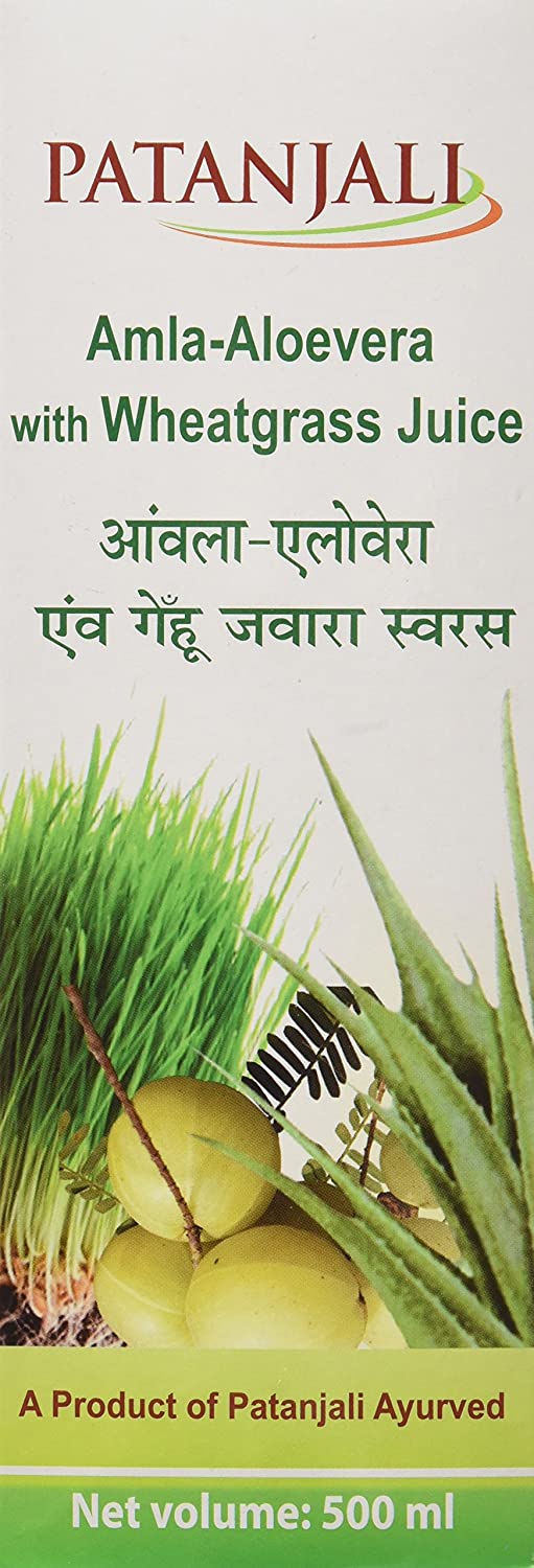 Patanjali Amla-AloeVera WheatGrass Juice